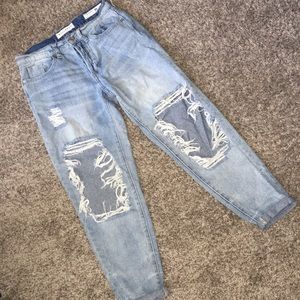 Distressed jeans